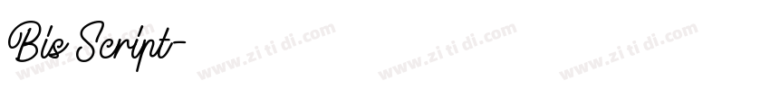 Bis Script字体转换
